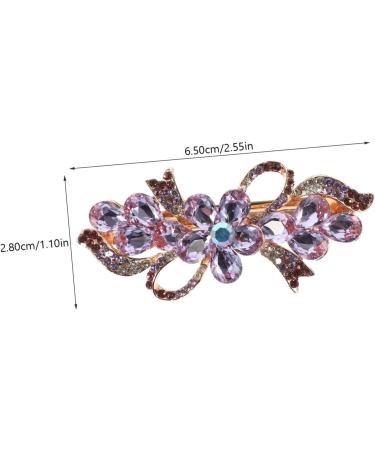 Angoily Rhinestone Hair Clip Hair Barrettes for Women Thick Hair Rhinestones Hair Clips for Women Formal Mini Claw Clips for Hair Rhinestones Hair Barrette Girl Metal Bride Top Clip Purple - Buy Online on GoSupps.com