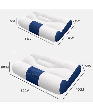 Cervical Support Goose Down Pillow Sleep Enhancing Cervical Support Comfort Goose Down Pillow Sleep Enhancing Cervical Support Pillow (Green 30 * 50cm) Green 30*50cm - Buy Online on GoSupps.com
