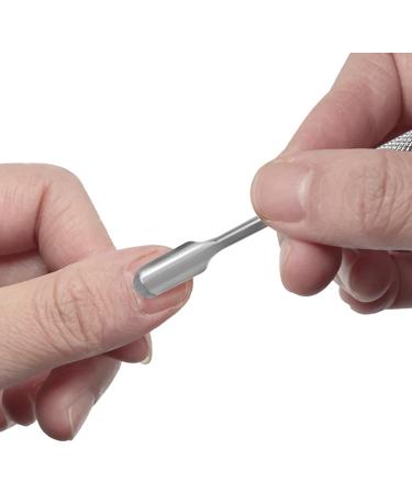 2 in 1 Cuticle Pusher Professional Cuticle Remover Stainless Steel Cuticle Cleaner Nail Art Care Tool for Manicure Stainless Steel Cuticle Cleaner Cuticle Pusher Nail Tool for Manicure Pedicure Double Head - Buy Online on GoSupps.com