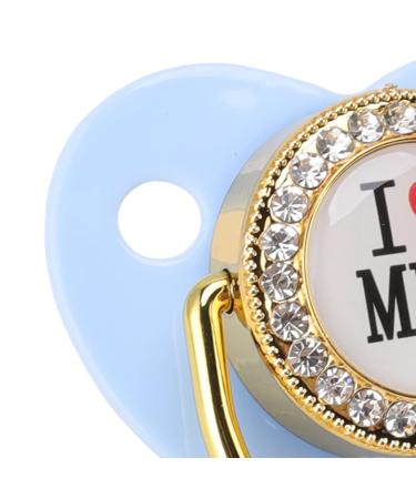 Baby Pacifier for 6-18 Months | BPA-Free Silicone Bling Pacifier with Clip - Blue - Buy Online on GoSupps.com