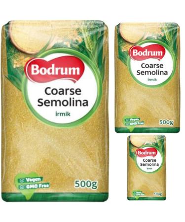 Bodrum Coarse Semolina irmik 500 Gram x 3 Pieces