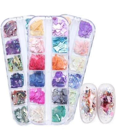 URFEDA Nail Sequins Colourful Flakes Irregular Nail Decoration 3D Glitter Sequins Nail Decals Art DIY Nail Art Decoration Sticker for Nails Nail Art Sequins Rhinestone Nail Art Manicure - Buy Online on GoSupps.com