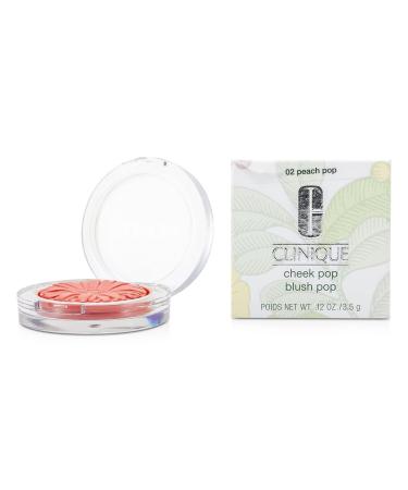 Clinique Cheek Pop - 02 Peach Pop 3.5g/0.12oz | Vibrant Peach Blush for a Radiant Glow - Buy Online on GoSupps.com