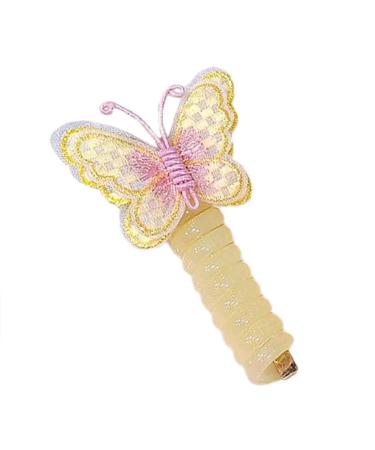Phone Wire Hair Ties - Telephone Wire Hair Bands Hair Band Hair Tie | Girls Colorful Ponytail Hair Tie Colorful Hair Ties Stylish Hair Tie Hair Elastics Hair Bands for Girls Yellow
