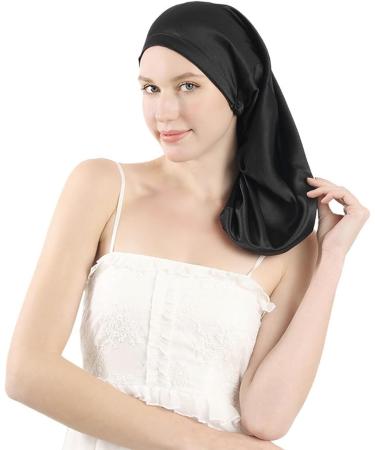 Satin Sleeping Hood for Long Curly Hair - Silk Bonnet & Hair Protection | Overnight Hair Care - Buy Online on GoSupps.com