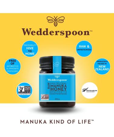 Wedderspoon 100% RAW Manuka Honey KFactor 12+ 250g - Buy Online on GoSupps.com