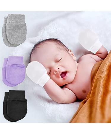 Soft Anti-Scratch Newborn Baby Mittens - Adjustable No Scratch Cotton Gloves for Boys & Girls - Warm, Cozy & Cute Designs - Buy Online on GoSupps.com