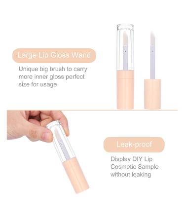10pcs CAIYA Lip Gloss Containers with Large Brush - 9ml Empty Tubes for DIY Lipgloss (Light Orange) - Buy Online on GoSupps.com