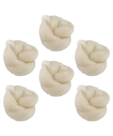 COHEALI 6Pcs Lambs Wool for Toes Soft Toe Separator Lambs Wool Toe Spacers Toe Cushions Corn Cushion Pads Blister Prevention Bunions Callus Remover