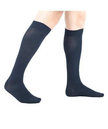 Veno Control Elastic Knee socks Unisex adults 140 the graded compression 18-21 mmHg made in Italy from 36 to 46 white blue gray black brown 44 blue