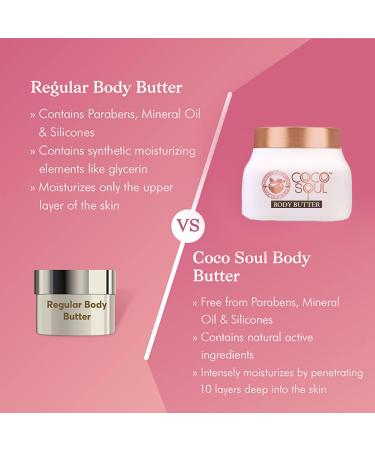 RUVYAA Coco Soul Body Butter with Coconut | Shea Butter & Ayurveda for Intense Moisturization | Paraben. Silicones & Mineral Oil Free | 100% Vegan | 140g - Buy Online on GoSupps.com