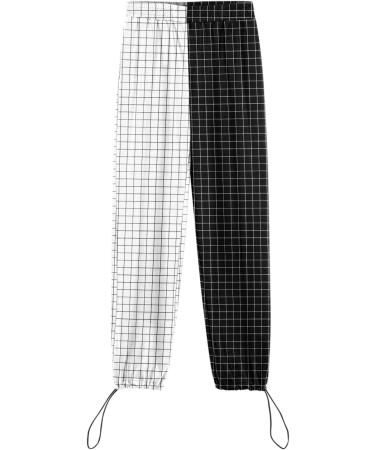Parachute Pants Y2K Women | Vintage Cargo Pants | Baggy 90s E-Girl Streetwear | Track Pants Lang Lock 01-White M - Buy Online on GoSupps.com