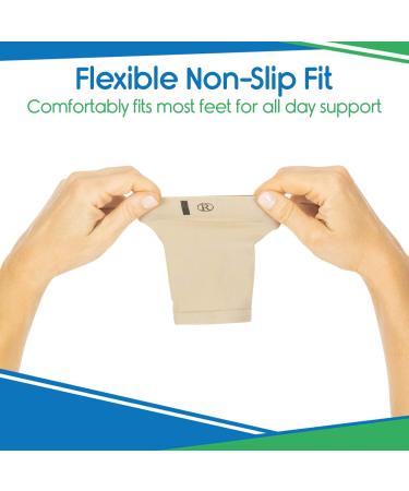 ViveSole Arch Support Sleeve - Gel Pad for Plantar Fasciitis & Flat Foot Pain Relief - 1 Pair - Buy Online on GoSupps.com