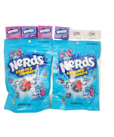 Assorted Candy Variety Pack Includes 2 Bags of Very Berry Gummy Clusters (8 oz) Classic Grape & Strawberry Crunchy Candies and Fruit-Flavored Chewy Treats Perfect for Gifts Parties and Snacking