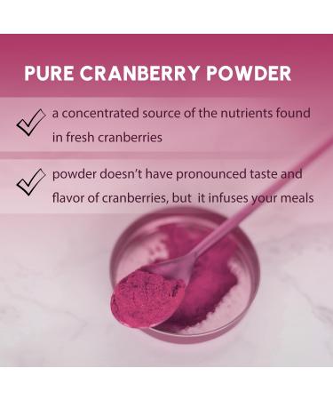 Cranberry Powder 8 oz Natural Cranberry Powder for Baking Smoothies Tea Good for Immune System - Buy Online on GoSupps.com
