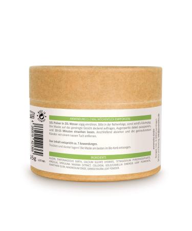 Puremetics Ginkgo Green Tea Peel-Off Mask | 100% Natural Vegan & Plastic-Free | Thalasso Detox for All Skin Types | Zero Waste Natural Cosmetics (65g 7 Applications) - Buy Online on GoSupps.com