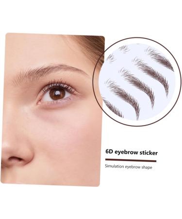FOMIYES 16 Pcs Eyebrow Stickers Make up Kit Brow Shaper Stencil 6d Hair-like Eyebrows Stickers Makeup Tools - Buy Online on GoSupps.com