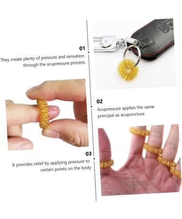 Fomiyes 10-Pack Spiky Finger Massage Rings | Sensory Fidget Toys for Decompression & Relaxation | Chinese Massage Finger Rings - International Shipping Available - Buy Online on GoSupps.com