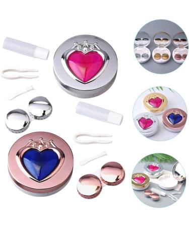 Solustrie 10 STK Contact Lens Container & Organizer - Ceramic Travel Case for Colored Lenses Toothbrush Holder & Cleaning Box - Buy Online on GoSupps.com