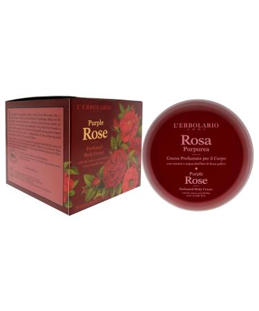 L'Erbolario Purple Rose Perfume Body Cream - Long Lasting Moisturizer for Women - Nourishing Hydrating Body Butter for Dry Skin - 6.7 oz - Buy Online on GoSupps.com
