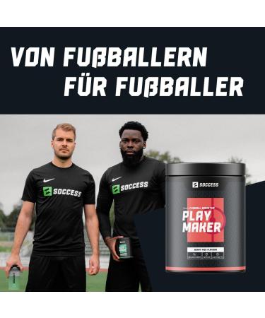 Playmaker Workout Booster for Footballers | Sport Drink with Carbs Electrolytes Amino Acids & Caffeine | 20 Portions Berry Mix | Boost Your Performance - Buy Online on GoSupps.com