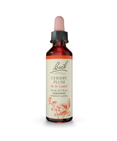 Bach Original Flower Remedies Cherry Plum - Be in Control - Natural Homeopathic Flower Essence for Emotional Balance - Vegan Gluten Free Sugar Free - 20mL Dropper