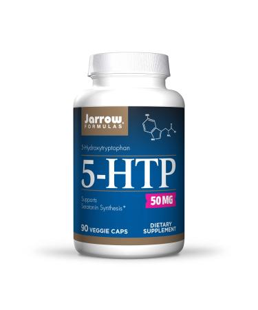 Jarrow Formulas 5-HTP - 90 Veggie Caps - Supports Melatonin Production & Serotonin Synthesis - 90 Servings - Buy Online on GoSupps.com