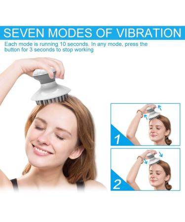 Buy Electric Head Massager - Anti-Static Scalp Massager for Relaxation Stress Relief & Hair Loss Treatment - International Shipping Available - Buy Online on GoSupps.com