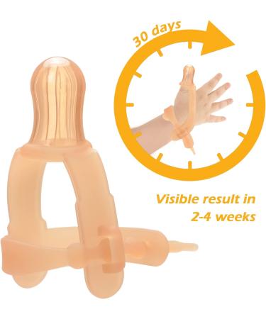 Elfzone Thumb Sucking Stop - 2 Pack Adjustable Silicone Guard for Babies 3-36 Months - Brown-2pk - Buy Online on GoSupps.com