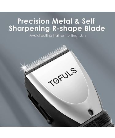 Rechargeable Hair Clippers for Men - Waterproof Cordless Electric Trimmer for Professional Hair Cutting - Men's Grooming Kit with Extra Blade - Silver - Buy Online on GoSupps.com