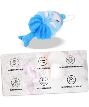 Hemoton Kids Bath Ball & Loofah Sponge - 2pcs Cartoon Bathing Skin Scrubber for Children - Gentle Body Wash Tool - Buy Online on GoSupps.com