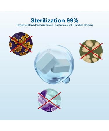 jyibinee Mineral Deposit Cleaner Effervescent Toilet Cleaner Tablets Powerful Cleaning Removes Stains Odors Refreshes Bathroom 5pcs/10pcs/20pcs Blue 20PCS - Buy Online on GoSupps.com