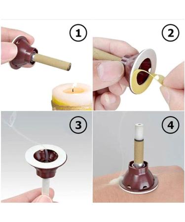 Pisamhid Moxibustion Gathering Energy Burning Columns - 10 Pieces for Detoxification & Weight Loss | Herbal Self-Adhesive Moxibustion - Buy Online on GoSupps.com