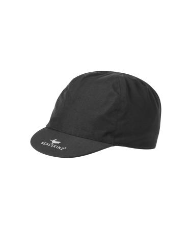 SEALSKINZ Unisex Waterproof All Weather Cycling Cap L-XL Black