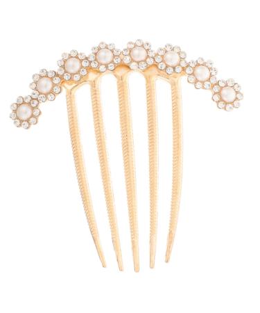 MAGICLULU Hair Comb Girl Headpieces for Wedding Rhinestone Clips for Hair Pearl Hair Side Comb Rhinestone Hair Pin Hair Accessories for Wedding Hair Accessories for Brides