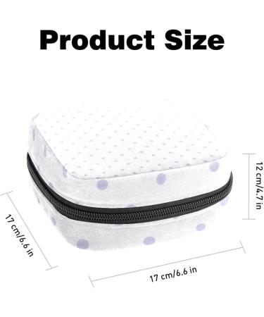 Buy Women's Purple Polka Dot Stillpad Holder - Portable Period Kit Bag with Storage Pockets for Girls | International Shipping - Buy Online on GoSupps.com