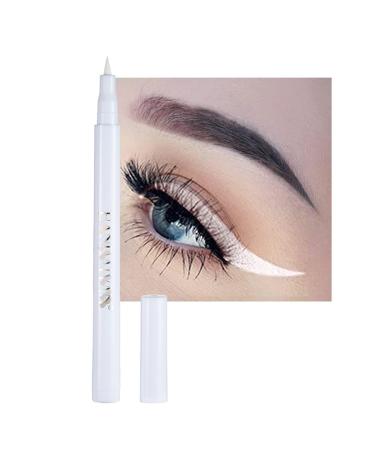 Liquid Vegan Eyeliner  Colorful Neon Eyeliner Pencil   long-lasting  waterproof  smudge proof  sharp tip  quick dry  easy cleansing Makeup Gift for Women (white9)