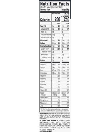 Happy Belly Raisin Bran Cereal 18.7 Ounce - Amazon Brand - Buy Online on GoSupps.com