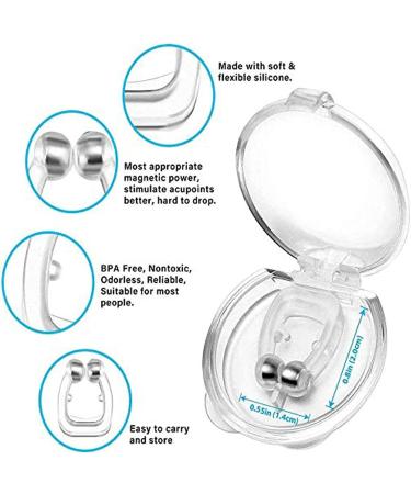 Pcomrich Anti-Snoring Magnetic Nose Clip - Stop Snoring Sleep Aid (4 Clips) - Buy Online on GoSupps.com