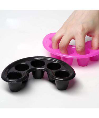 1 bol ongles cinq doigts pour un retrait rapide et facile des ongles polis bol ergonomique pour trempage des ongles rose rouge - Buy Online on GoSupps.com