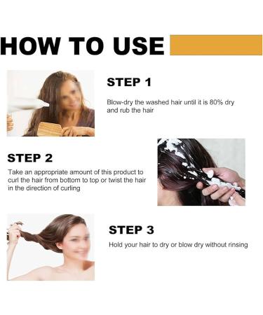 Curly Hair Defining Cream Volumizing Cream for Curly Hair Long Lasting Moisturizing Styling Cream for Curly Hair Non-Greasy Smooth Glue for All Hair Types - Buy Online on GoSupps.com