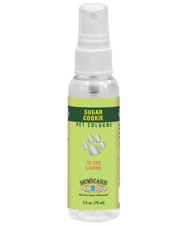 Showseason Sugar Cookie Pet Cologne 2.5 oz For Dogs - Travel Size | Long-Lasting Odor Eliminator | Cruelty-Free | Paraben-Free | Biodegradable and Non-Toxic | Made in The USA