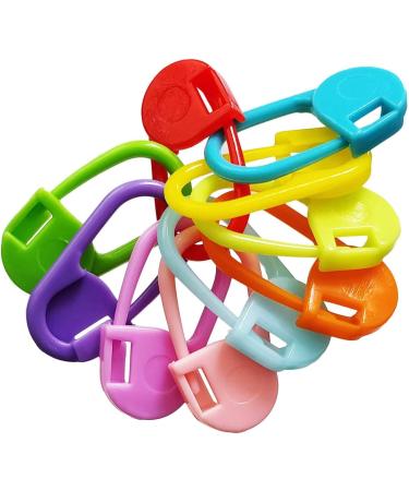 50 Colorful Knitting & Crochet Clips - Bulk Stitch Markers in 10 Colors - Buy Online on GoSupps.com
