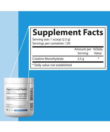 Creatine Monohydrate Powder - Unflavored for Muscle Recovery & Strength | 60 Servings | Supports Fasting & Training | International Shipping - Buy Online on GoSupps.com