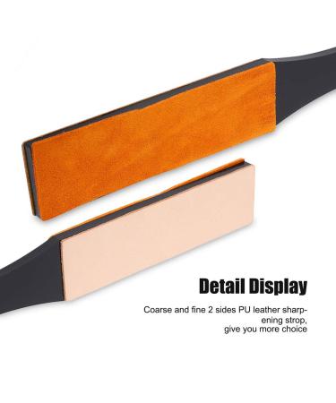 Razor Strop Belt - Double Size PU Leather Manual Shaving Sharpener for Straight Razors | International Shipping Available - Buy Online on GoSupps.com