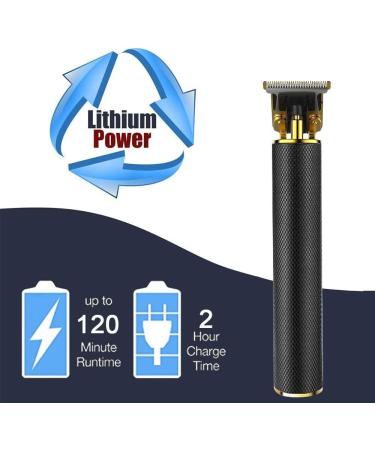 MOLADY Professional Hair Clippers for Men - USB Rechargeable Cordless Trimmer Beard Shaver Electric Outliner Grooming Kit - T-Blade Close Cutting Trimmer in Black - Buy Online on GoSupps.com