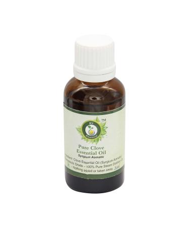 R V Essential Pure Clove Essential Oil 5ml (0.169oz)- Syzgium Aomatic (100% Pure and Natural Therapeutic Grade)