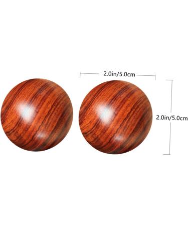Lalafina Solid Wood Massage Balls - Chinese Exercise & Stress Relief - Small Baoding Fitness Balls 5x5cm - Deep Tissue Lacrosse Massage Decor - Buy Online on GoSupps.com
