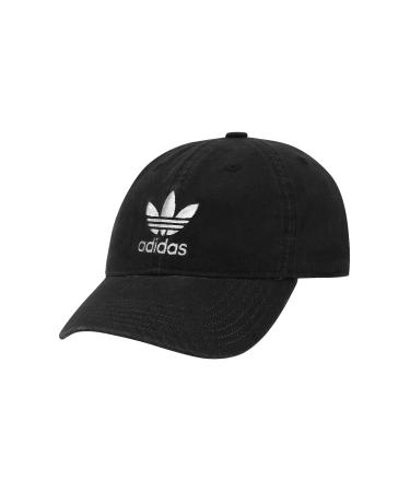 adidas Originals Boys' Youth Originals Washed Relaxed Strapback One Size Black/White
