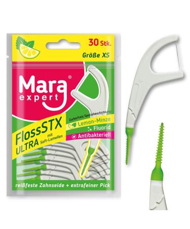 Mara Expert flowed stxx / dental floss stick with a fluoride and antibacterial effect 30 pieces interdental room cleaner & care